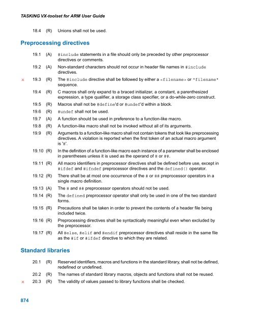 TASKING VX-toolset for ARM User Guide