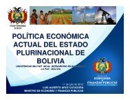 política económica actual del estado plurinacional de bolivia