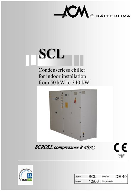 catalogo DE40 rev.01 07 - Chiller