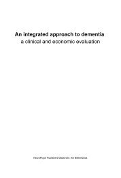 An integrated approach to dementia - Maastricht University