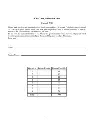 CPSC 314, Midterm Exam 8 March 2010 Question ... - Ugrad.cs.ubc.ca