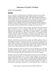 Importance of Teacher's Feedback - eledu.net