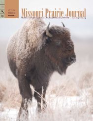 Fall 2007: Volume 28, Number 4 - Missouri Prairie Foundation