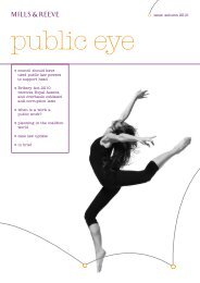 Public Eye - Autumn 2010 - Mills & Reeve