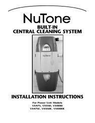 NuTone Install Manual - Central Vacuum Systems