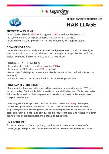 Tiji habillage - LagardÃ¨re PublicitÃ©