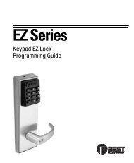 Keypad EZ Lock Programming Guide - Best Access Systems
