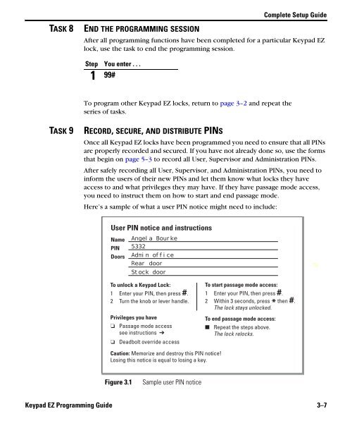 Keypad EZ Lock Programming Guide - Best Access Systems