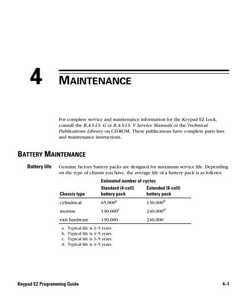 Keypad EZ Lock Programming Guide - Best Access Systems