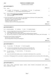 Page 1 NERVOUS COORDINATION A2.4 QUESTIONSHEET 1 ...