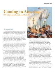 Coming to America - Princeton Theological Seminary