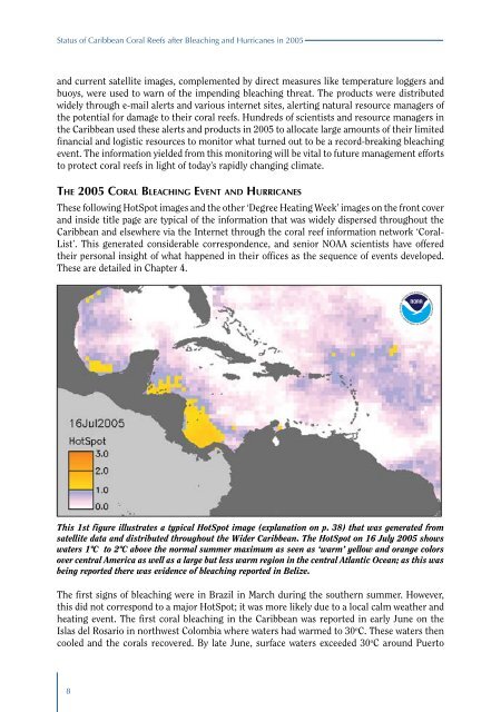 Status of Caribbean coral reefs after bleaching and hurricanes in 2005