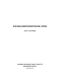 Kilpailumatematiikan opas (pdf) - Helsinki.fi
