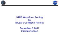 STRS Waveform Porting for NASA's CoNNeCT Project