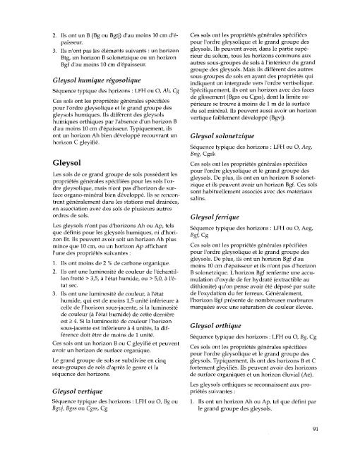 Le système Canadien de classification des Sols, 3ième éditions. 1998