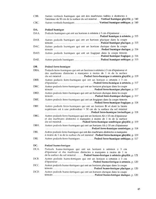 Le système Canadien de classification des Sols, 3ième éditions. 1998