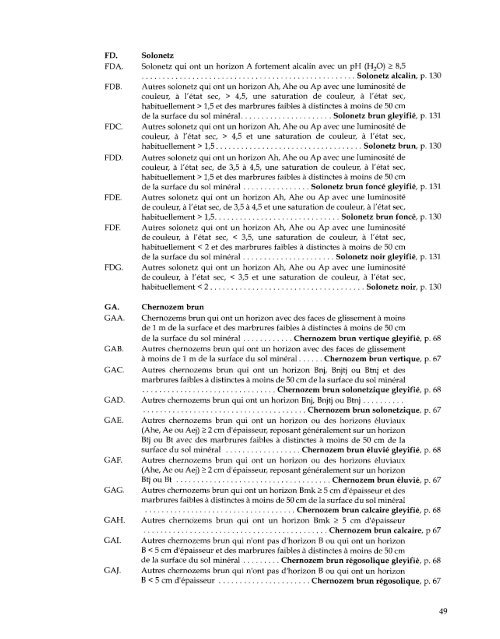 Le système Canadien de classification des Sols, 3ième éditions. 1998