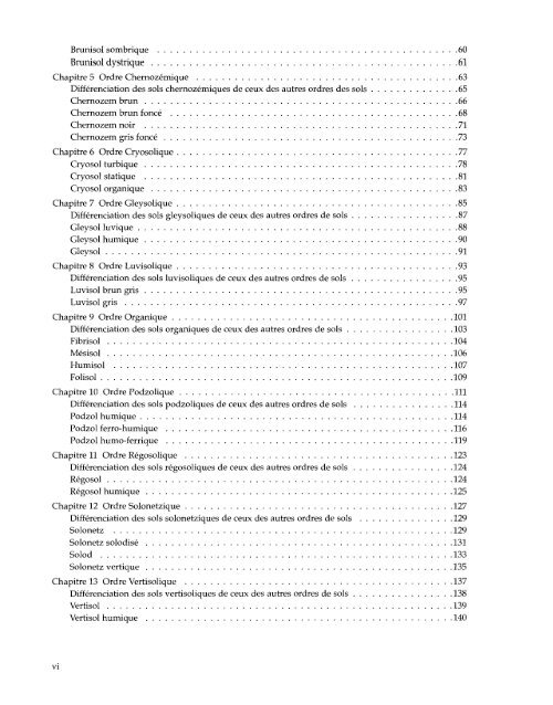 Le système Canadien de classification des Sols, 3ième éditions. 1998