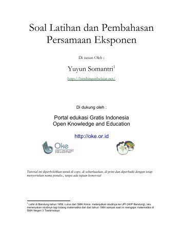 Soal Latihan dan Pembahasan Persamaan Eksponen - Open ...