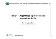 Tema 4 – Algoritmos y protocolos de encaminamiento