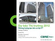 CBRE Fearless Forecast 2012 HN VN - CBRE Vietnam