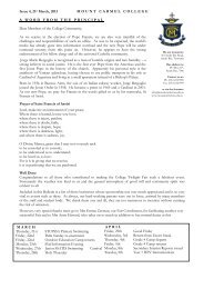 Bulletin, Issue 34, 2011 - Mount Carmel College