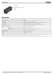 Keyence LV-21A Amplifier Unit Datasheet - MHz Electronics, Inc