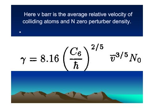 â¢ Spectral line broadening i t h i l l i t h i l l in astrophysical plasmas