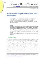 A Survey of Design Pattern Based Web Applications - The Journal of ...