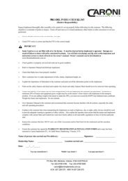 Caroni - Dealer Checklist & Warranty Form.pdf - Farm Implements ...