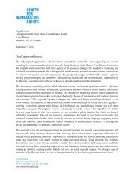 Download letter in English - Center for Reproductive Rights