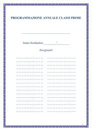 PROGRAMMAZIONE ANNUALE CLASSI PRIME ... - La Teca Didattica
