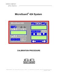 MicroGuard 424 Calibration Procedure - TWG