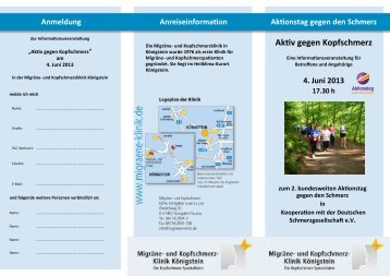 AkXv gegen Kopfschmerz - Migräne-Klinik Königstein