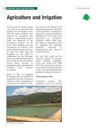 Agriculture and irrigation
