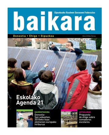 Marzo de 2010 - BAIKARA Gipuzkoako Ikasleen Gurasoen Federazioa