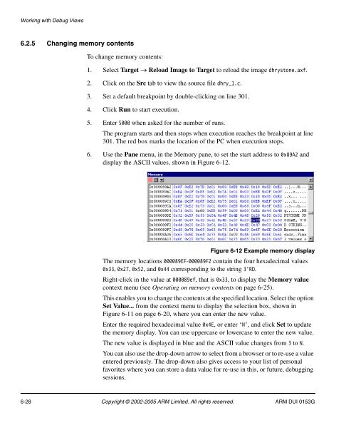 RealView Debugger User Guide - ARM Information Center