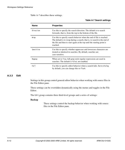 RealView Debugger User Guide - ARM Information Center