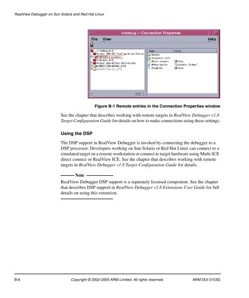 RealView Debugger User Guide - ARM Information Center