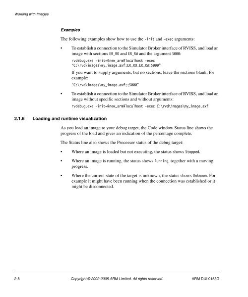 RealView Debugger User Guide - ARM Information Center