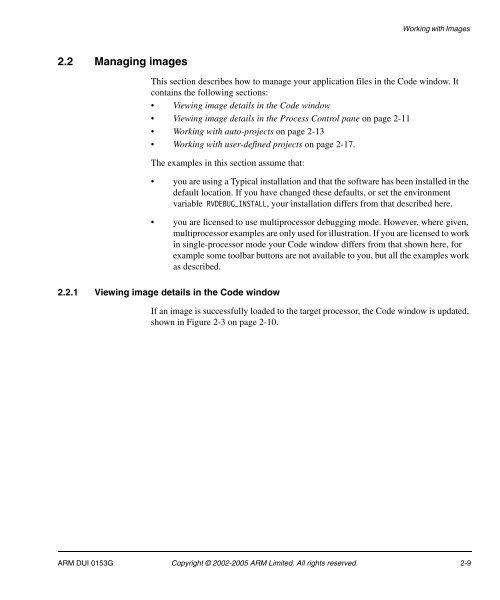 RealView Debugger User Guide - ARM Information Center