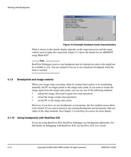 RealView Debugger User Guide - ARM Information Center