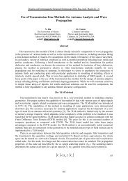 Use of Transmission Line Methods for Antenna Analysis and Wave