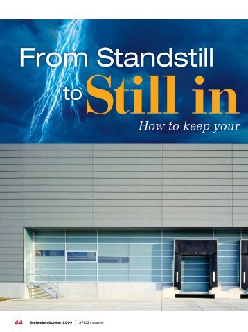 From Standstill to Still in Business - apics