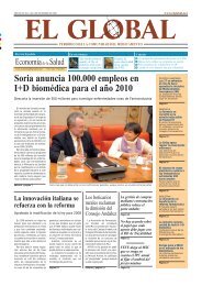 Soria anuncia 100.000 empleos en I+D biomédica para ... - El Global