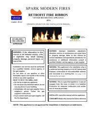 Linear Burner System - Spark Modern Fires