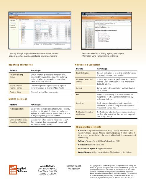 PROLOG Converge Product Brochure - Applied Software