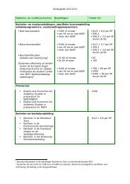 Studiegelden 2012-2013 Diploma- en creditcontracten Bepalingen ...