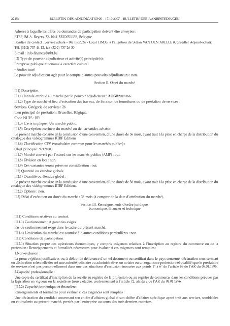 bulletin des adjudications