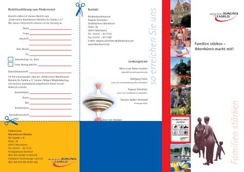 Flyer IbbenbÃ¼rener BÃ¼ndnis fÃ¼r Familie - Stadt IbbenbÃ¼ren